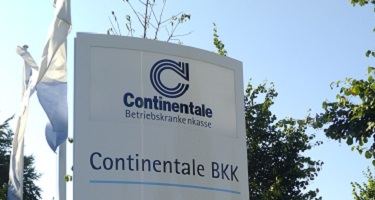 Schild der Continentale BKK